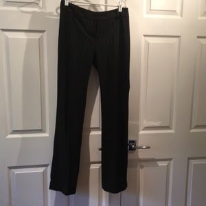 Black slacks with light green pinstripe - INC
